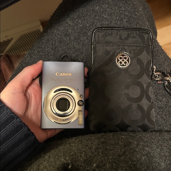 Coach Black Signature Small Canvas Wristlet - Picture 5 of 5